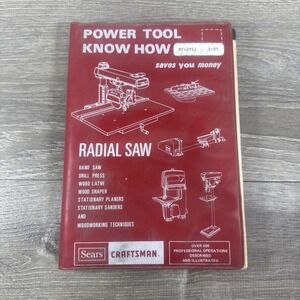 Sears Craftsman Power Tool Book -Radial Saw   1970's - Manual # 9 2917